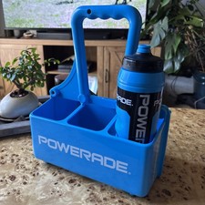 Powerade Blue Bottle Holder 6x Carrier For Sports Squeeze Bottles 32 Ounce Drink