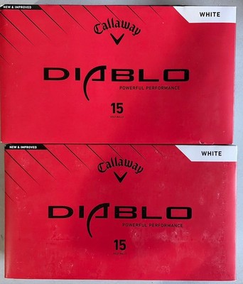 Callaway Diablo Golf Balls  2 Boxes Of 15 Balls