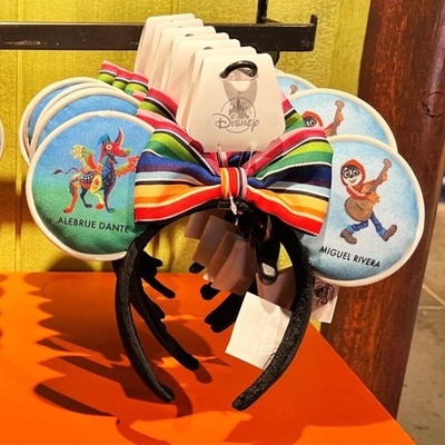 Disney Parks COCO Miguel Rivera & Alebrije Dante Minnie Ears Bow Headband US