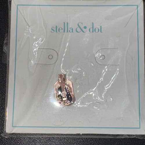 Stella & Dot Hoopla Guitar Charm 2018 C305RG Rose Gold Tone Enameled - Picture 5 of 9