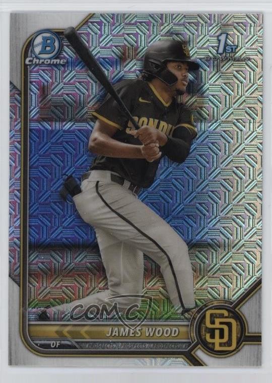 2022 Bowman Chrome Prospects Mega Box Mojo Refractor James Wood #BCP-108 08t3