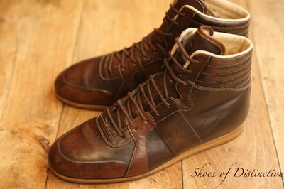 Gucci Burnished Brown Hi High Tops Sneaker Turnschuhe Herren UK 6 G US 7 EU 40