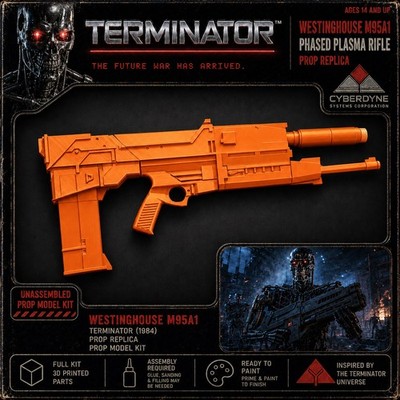 Terminator Westinghouse M95A1 Phased Plasma Rifle 40 Watt Full-Size 1:1 Cosplay 