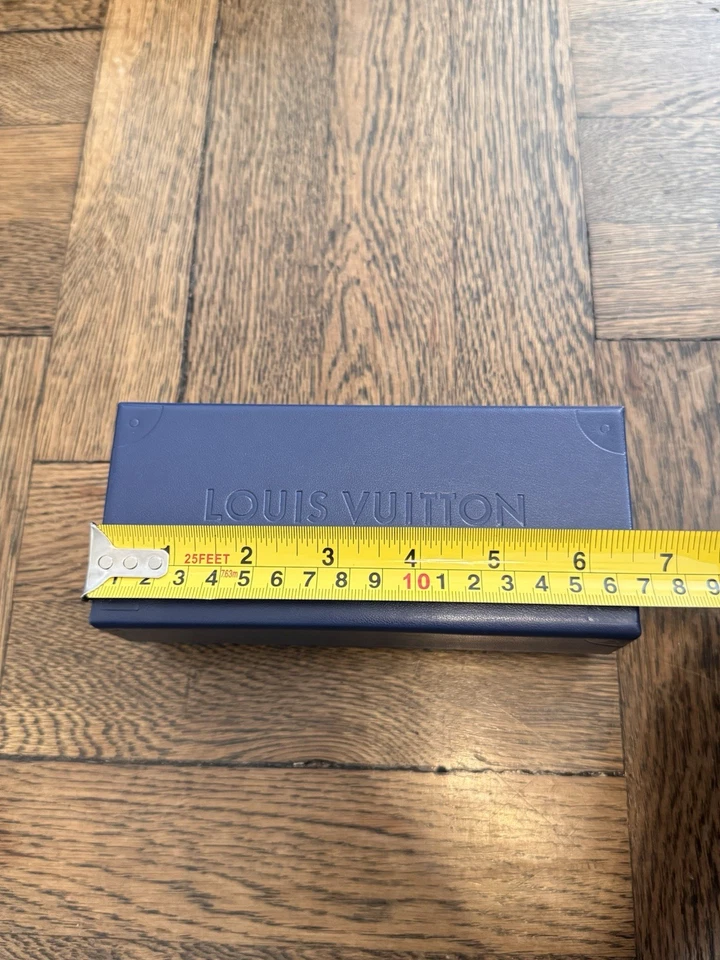 LOUIS VUITTON темно-синий пустая коробка солнцезащитные очки / очки чехол магнитная коробка 6,5 x 2,8 x 2,4» - Изображение 4 из 4