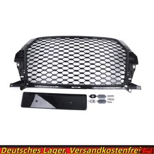 Frontgrill f&uuml;r Audi Q3 8U Sline 2016-2018 K&uuml;hlergrill RS Schwarz Glanz Grill