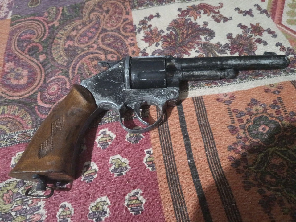 Indiana Jones Temple Cowboy Western Toy Gun Prop Replica Non Firing Christmas - Immagine 3 di 4