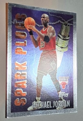 Michael Jordan # SP2 SPARK PLUGS NBA 1995-96 Topps Bulls Exzellent Vintage