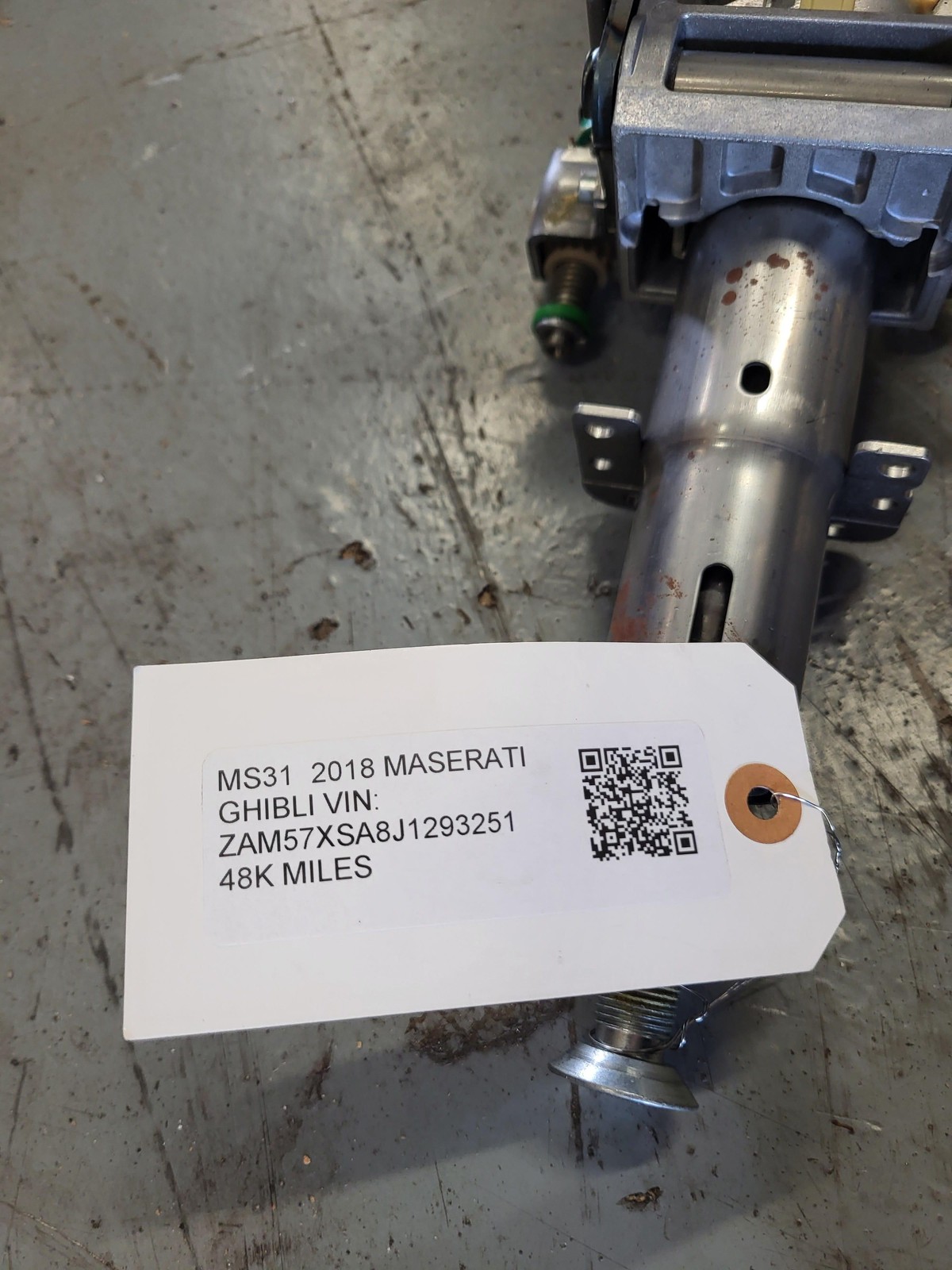 2014-2019 Maserati Ghibli Steering Column OEM 06700387800 3.0L RWD