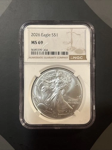 2026 $1 American Silver Eagle NGC MS69