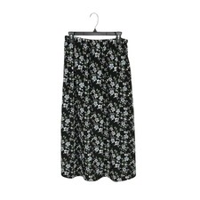 Early 90s VTG Floral Maxi Skirt Size 14 Large Elastic Waist Cottagecore