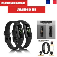 Fitbit Inspire 3 Bands 2-Pack Meliya Soft Sport Replacement Straps
