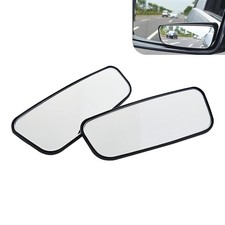 2 Pcs Blind Spot Mirror Framed Rectangular Adjustable Blind Spot Mirror Hd ...