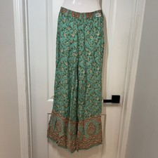 Unbranded Wide Leg Boho Pants Womens M Gypsy Festival Hippie Coastal Beach