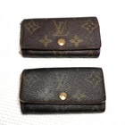 LOUIS VUITTON Monogram Key Case Leather Lot of 2 Used Authentic ps2604-ps409