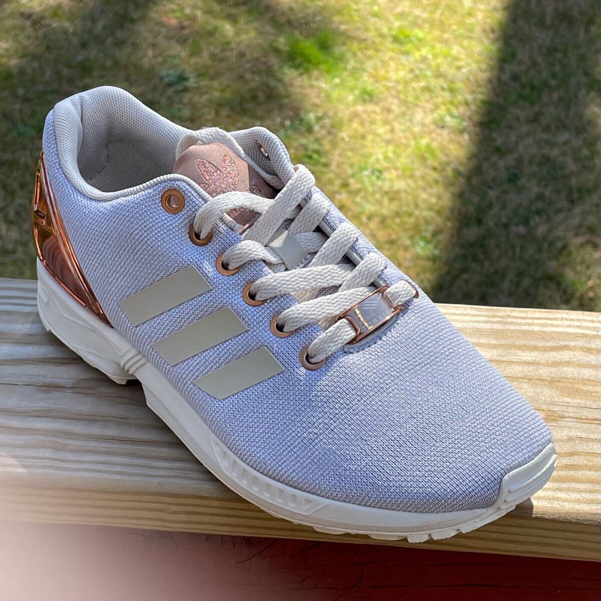 Adidas ZX FLUX Torsion Beige Tan And Gold w /Rose Gold Adidas ZX FLUX Torsion Beige Tan And Gold w /Rose Gold