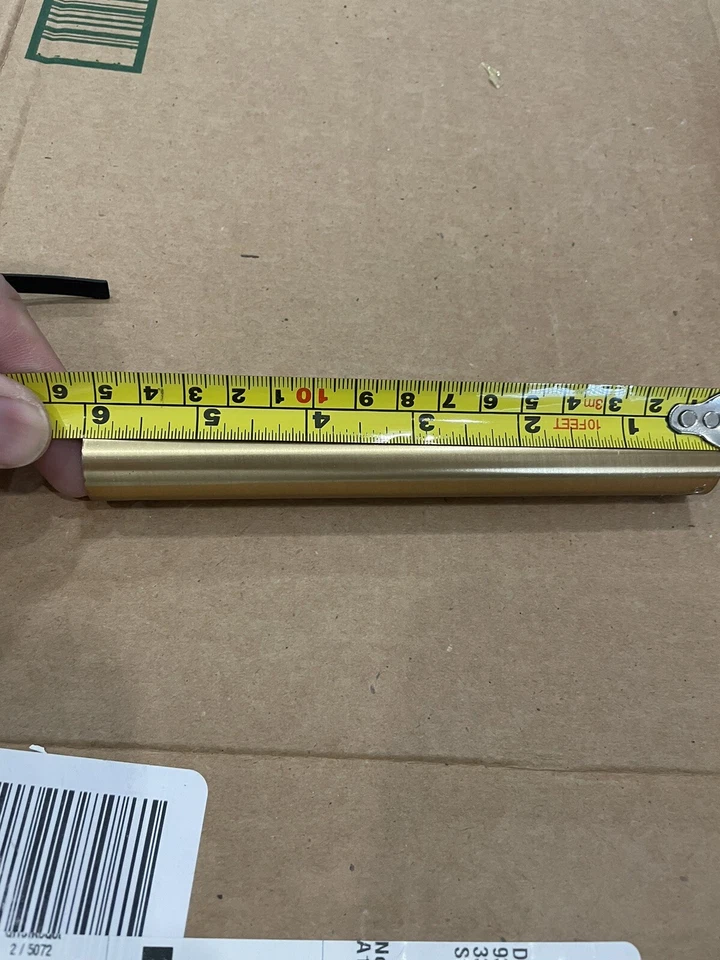 Ceiling Fan Downrod Brushed Brass,6” Non Threaded Ends. 1/2” Internal Diameter - Image 2 of 2