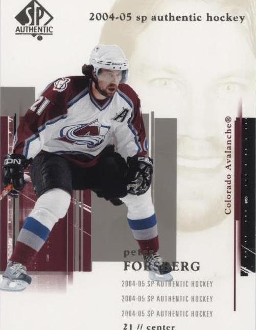 2004-05 SP Authentic - Peter Forsberg #23 - 1 of 1