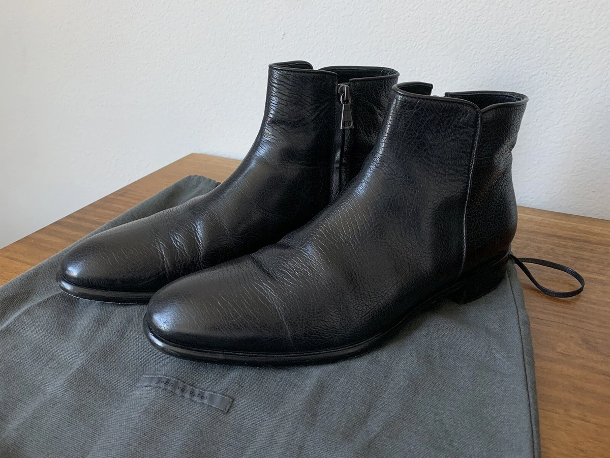 698 John Varvatos Collection Made in Italy Eldridge Black Leather