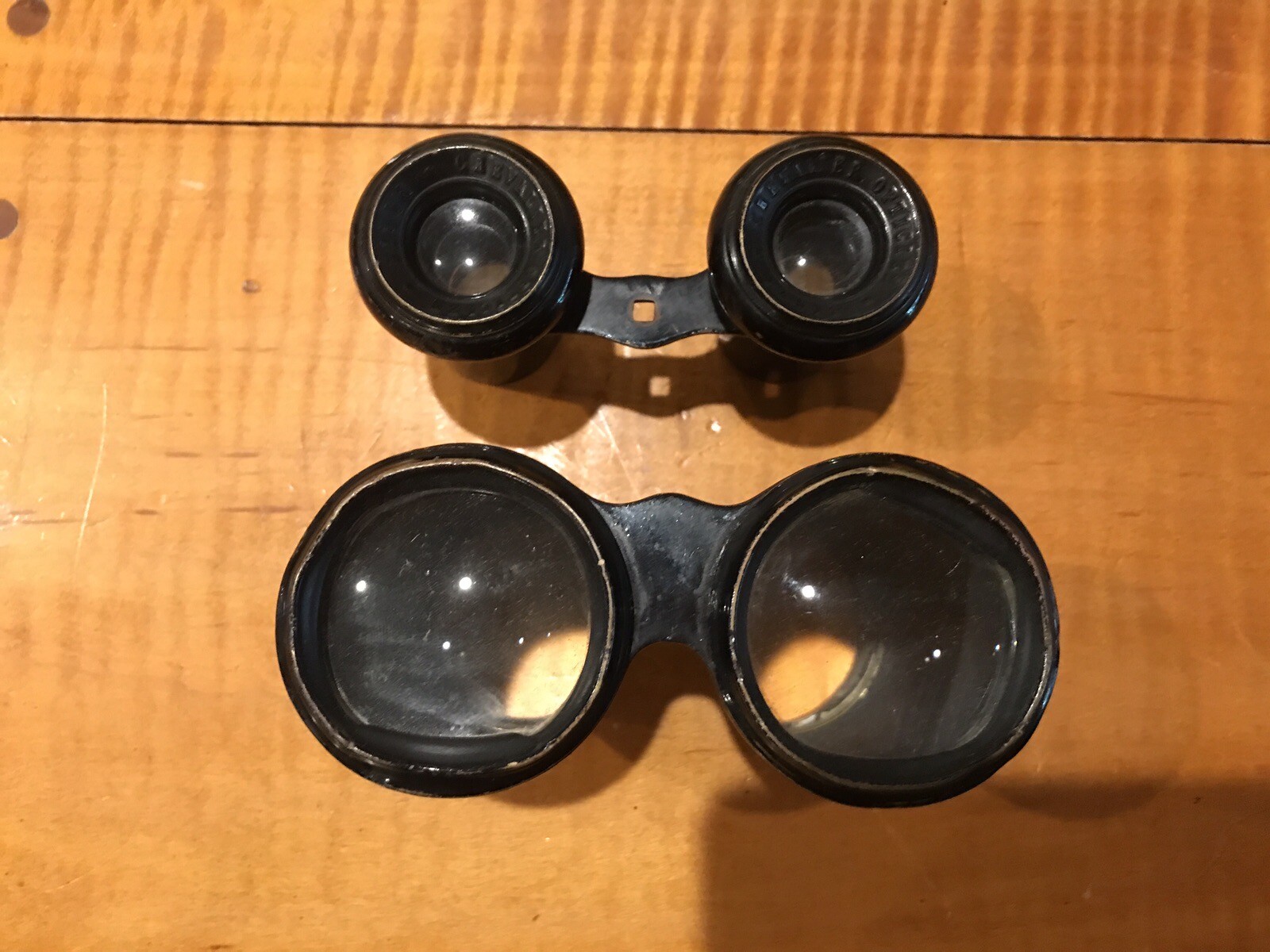 ANTIQUE CHEVALIER OPTICIEN PARIS Binoculars Brass Opera Glasses Vintage