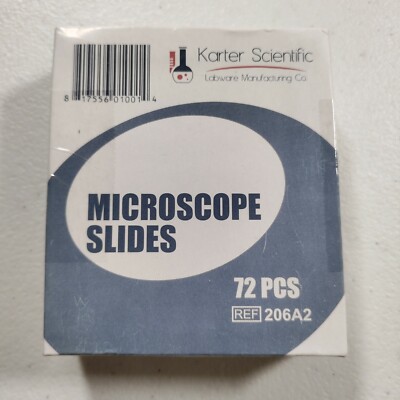 Microscope Slides, Ground Edges, Plain, 90 Corners, 3x1, Karter Scientific 206A2