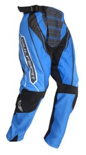 Kids Off Road Pants Motocross Wulf Corsair Youth BMX Pit Bike Race Trouser Blue
