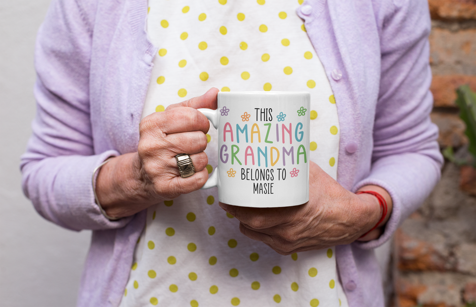 Personalised Amazing Grandma Belongs Gift Mug From Grandchildren eBay UK
