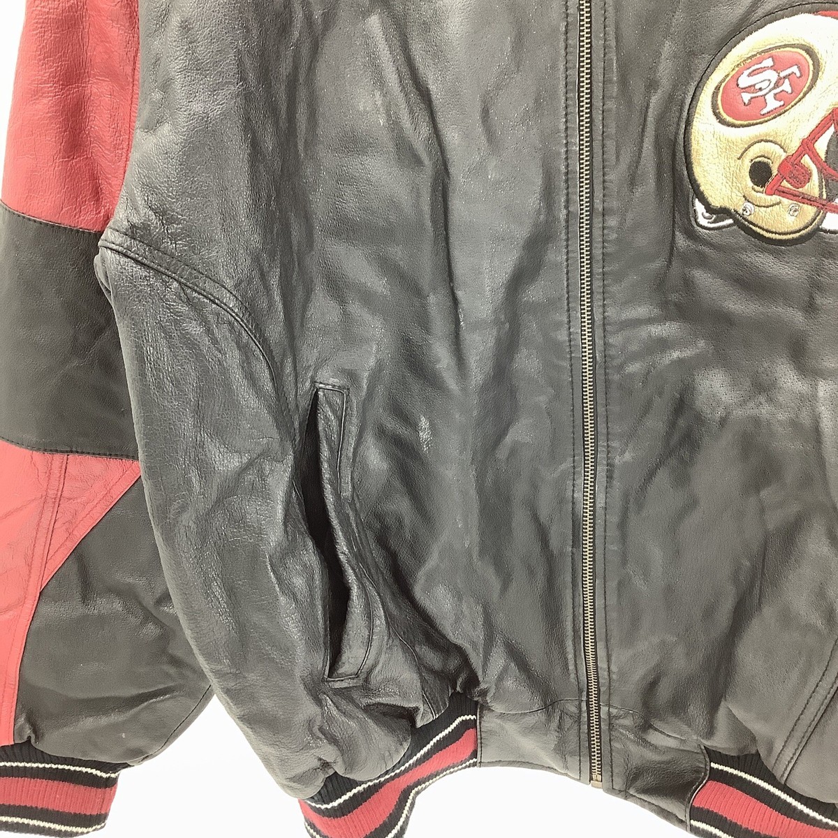 49ERS Carl Banks XXL Leather Jacket G3 VTG | eBay