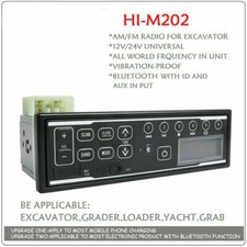 Weatherproof Bluetooth Excavator Radio FM/AM Mp3 USB Truck Dozer Loader Grader