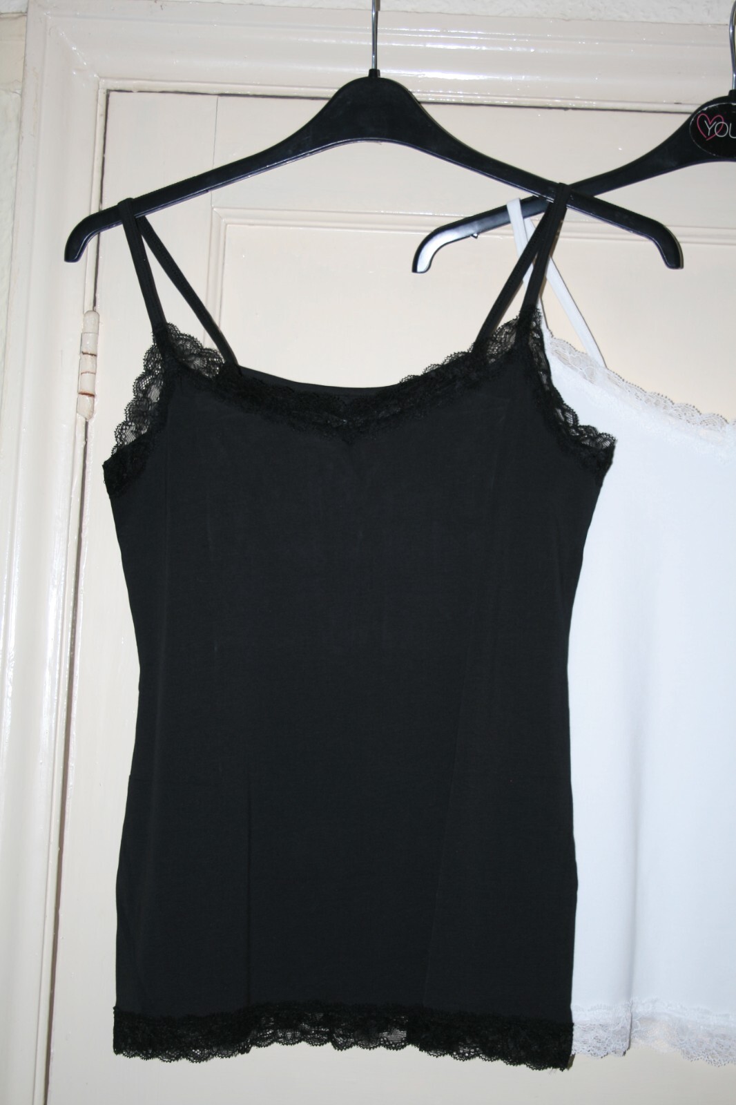 2 PACK BNWT SIZE 16 IRIS & LILLY BLACK & WHITE LACE TRIM VESTS eBay