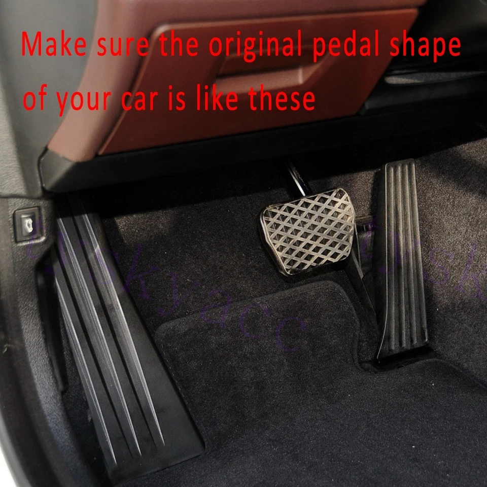 Cubierta de pedales reposapiés de gasolina acelerador de combustible de freno para BMW X3 X4 Z4 5 6 7 Series Foto 2 de 4