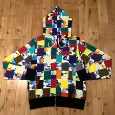 BAPE Crazy multi camo full zip hoodie A Bathing Ape Size M