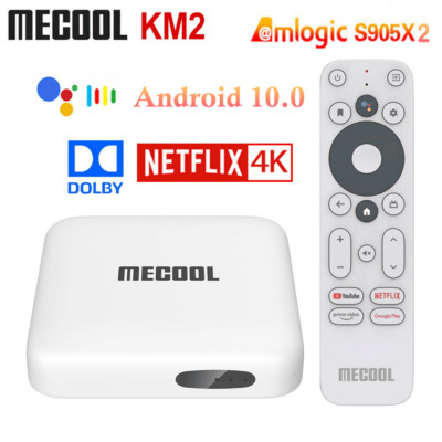 MECOOL KM2 Netflix 4K Android 10 TV Box 2G 8G S905X2 Dual Wifi H.265 4K HDR Box