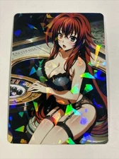 Sexy Lingerie Rias Gremory High School DxD Goddess Anime Doujin Waifu Art Card