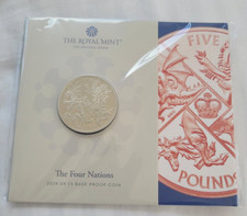 2024 Four Nations UK Proof £5 Royal Mint Exclusive Shop Only Ltd Edition of 7500
