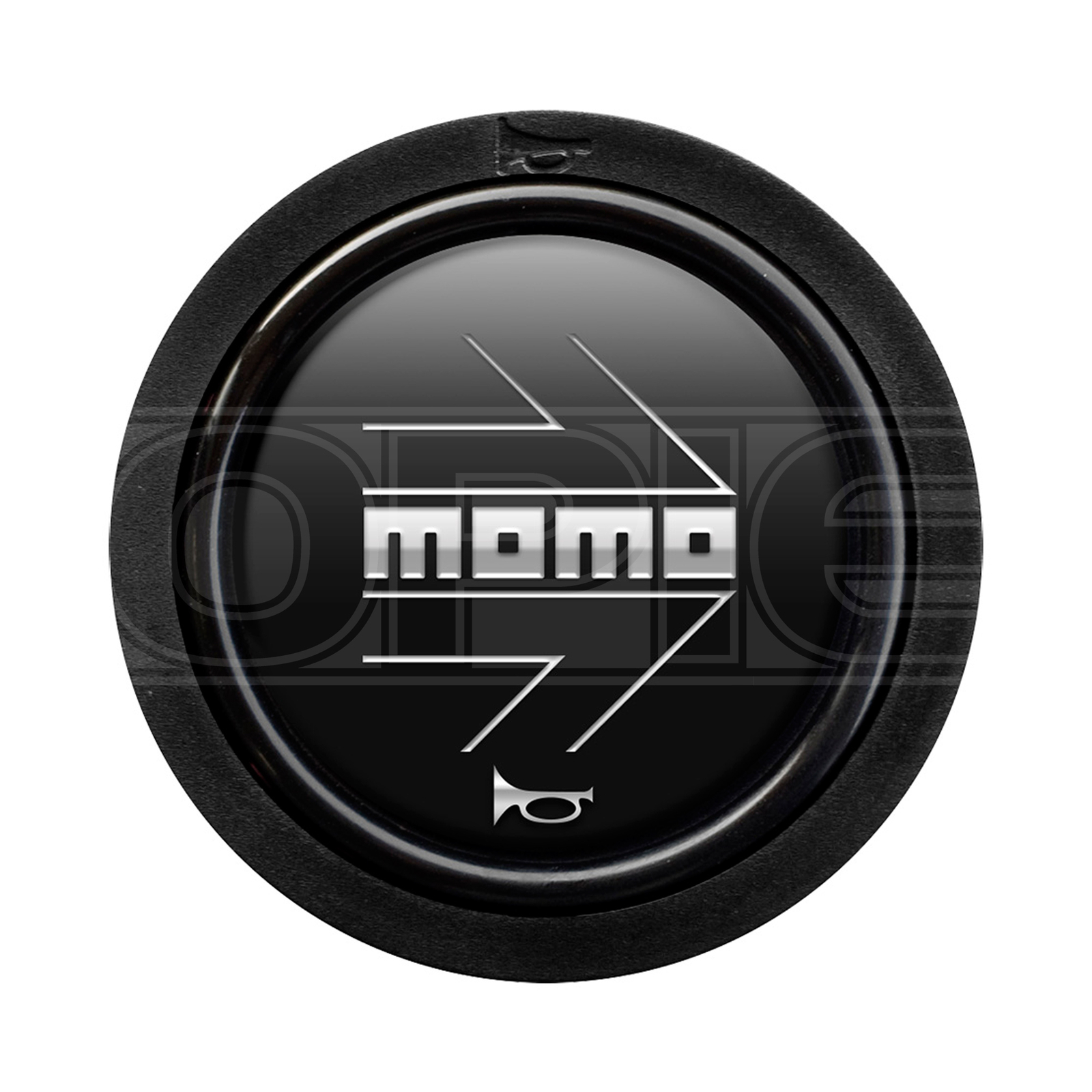 MOMO Arrow Standard 2 Contact Black & Silver Horn Push Button - Premium Quality
