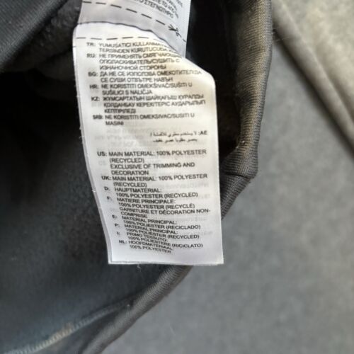 Adidas Sweatshirt Mens Large Gray Kangaroo Pocket Mock Neck Sports Outdoor - Picture 8 of 17