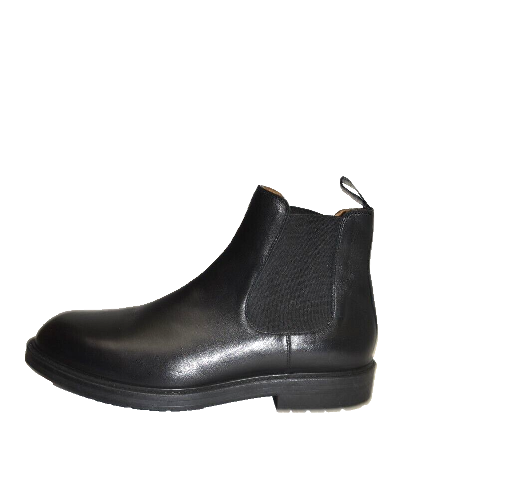 New! Magnanni Bonn Leather Chelsea Boot Black Size 10.5 24194