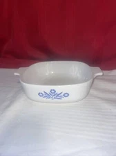 Corning Ware 1 Quart Blue Cornflower 1960 - 1961 Casserole No Lid or Number