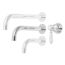 Welfenstein Retro 2 Loch Unterputz Armatur Waschtisch Nostalgie Landhaus 2L-LX