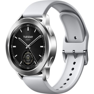 XIAOMI Watch S3 Smartwatch, GPS, Android/iOS, silber, einfaches & schönes Design