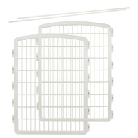 Iris Plastic Puppy And Dog Pet Playpen White 34''h-panel Iris Plastic Puppy And Dog Pet Playpen White 34''h-panel