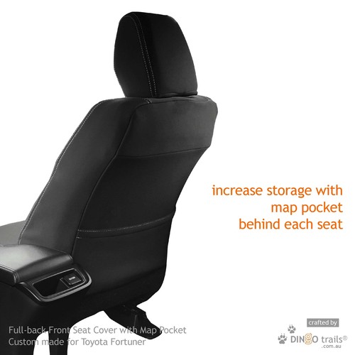 Fit Toyota Fortuner AN160(Oct15-Now) FULL-BACK & SECOND ROW Neoprene Seat Covers - Picture 4 of 12