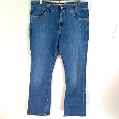 Levi's 525 Nouveau Boot Cut Denim Blue Jeans Womens Size 12 M (34X32)