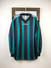 Vintage 90's Adidas Football Template Long Sleeve Shirt Soccer Jersey Size XL