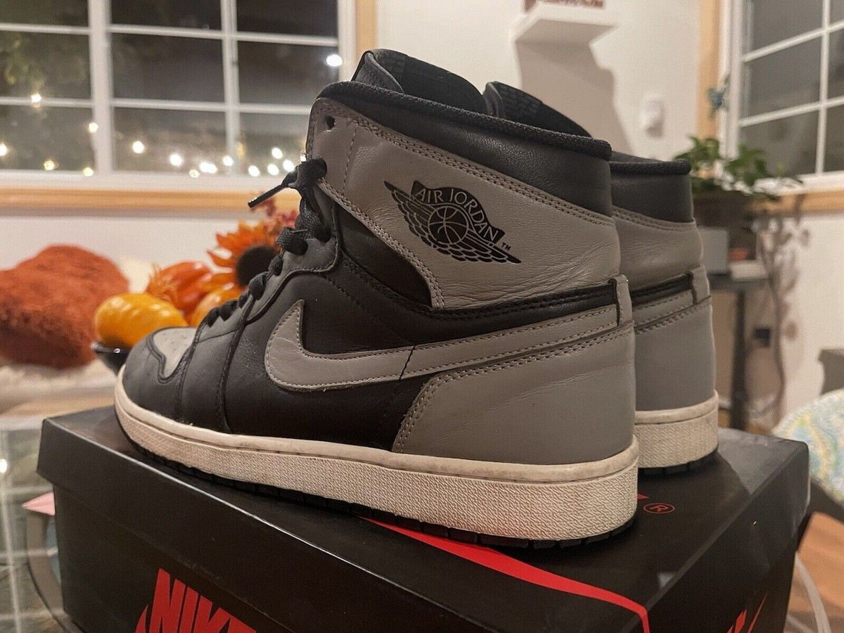 Nike Air Jordan 1 Retro High OG Shadow 2013 Black Soft Grey 