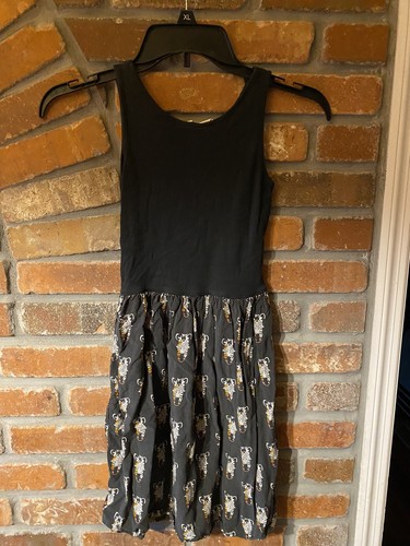 Gap Kids Girls Black Zebra Animal Print Dress Cotton Summer Size Xl 12 - Picture 2 of 5