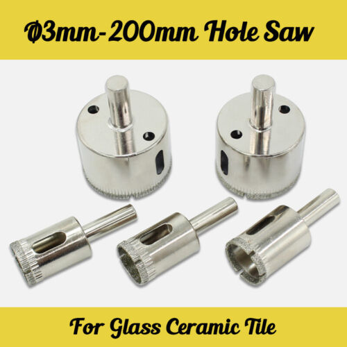 3mm-200mm Hole Saw Cutter/Pilot Drill Bit  /Circular Drill/For Glass Ceramic  - Photo 1 sur 4