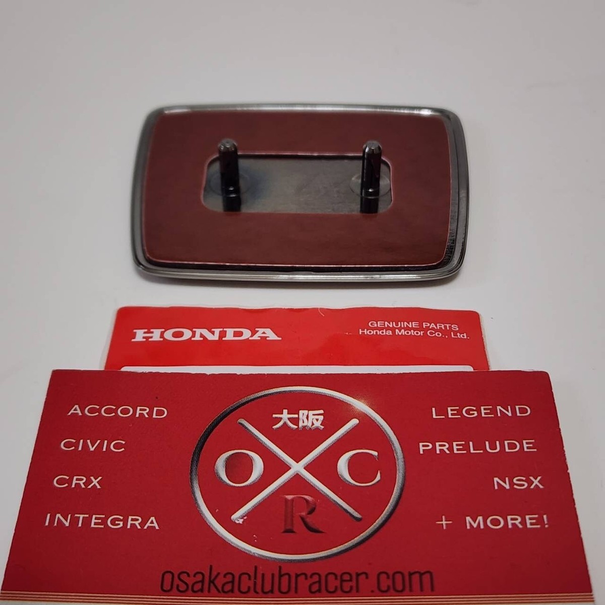 New OEM 91-01 Honda NSX JDM Front Bumper Emblem Badge Gunmetal