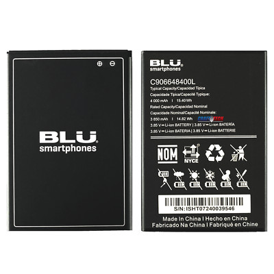 BLU G44 G0970WW Original  Original OEM Li-ion Battery C906648400L 4000mAh