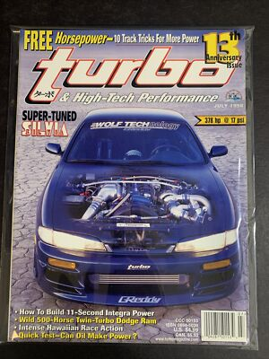 #ad #ad TURBO Magazine * July 1998 * Drifting * Hi Tech Performance * Honda #TO 03 $26.99